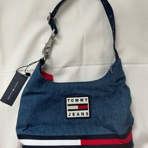 Tommy Hilfiger Denim Bag with Red Accents